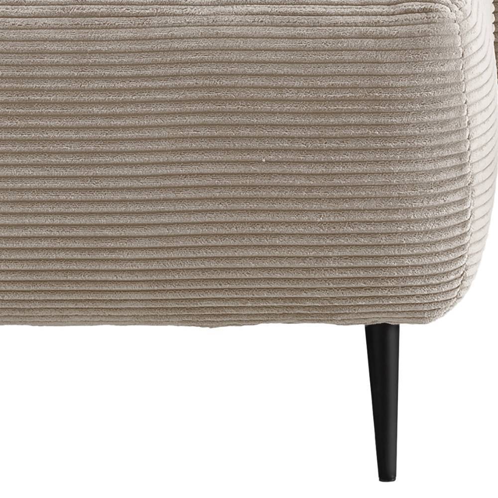 Cord Loungesessel in Beige - Wasilia