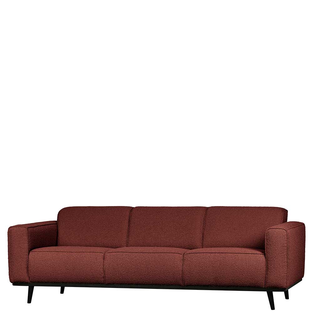 230cm breite Couch in Kastanienfarben Boucle - Geromes