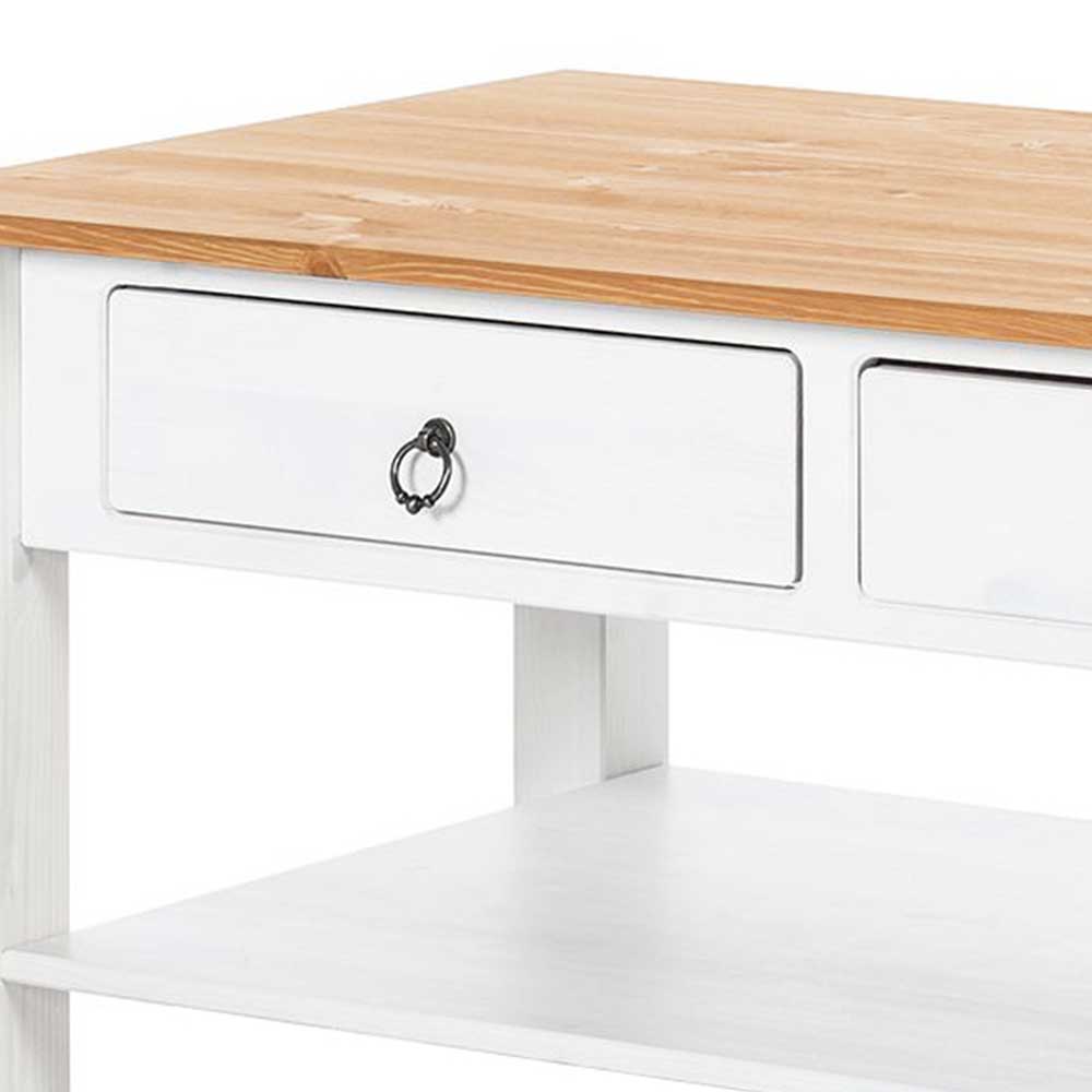110x45x60 Wohnziimmer Tisch mit zwei Schubladen - Syntia
