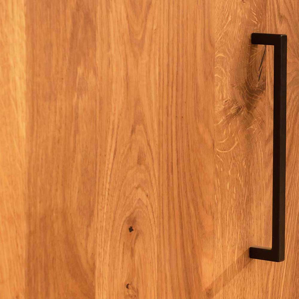 Scandi Design Kommode aus Naturholz Wildeiche - Kerfa