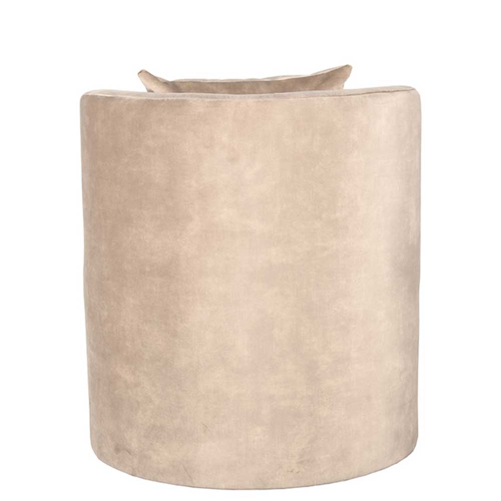 Polstersessel in Beige Velours - Sealand