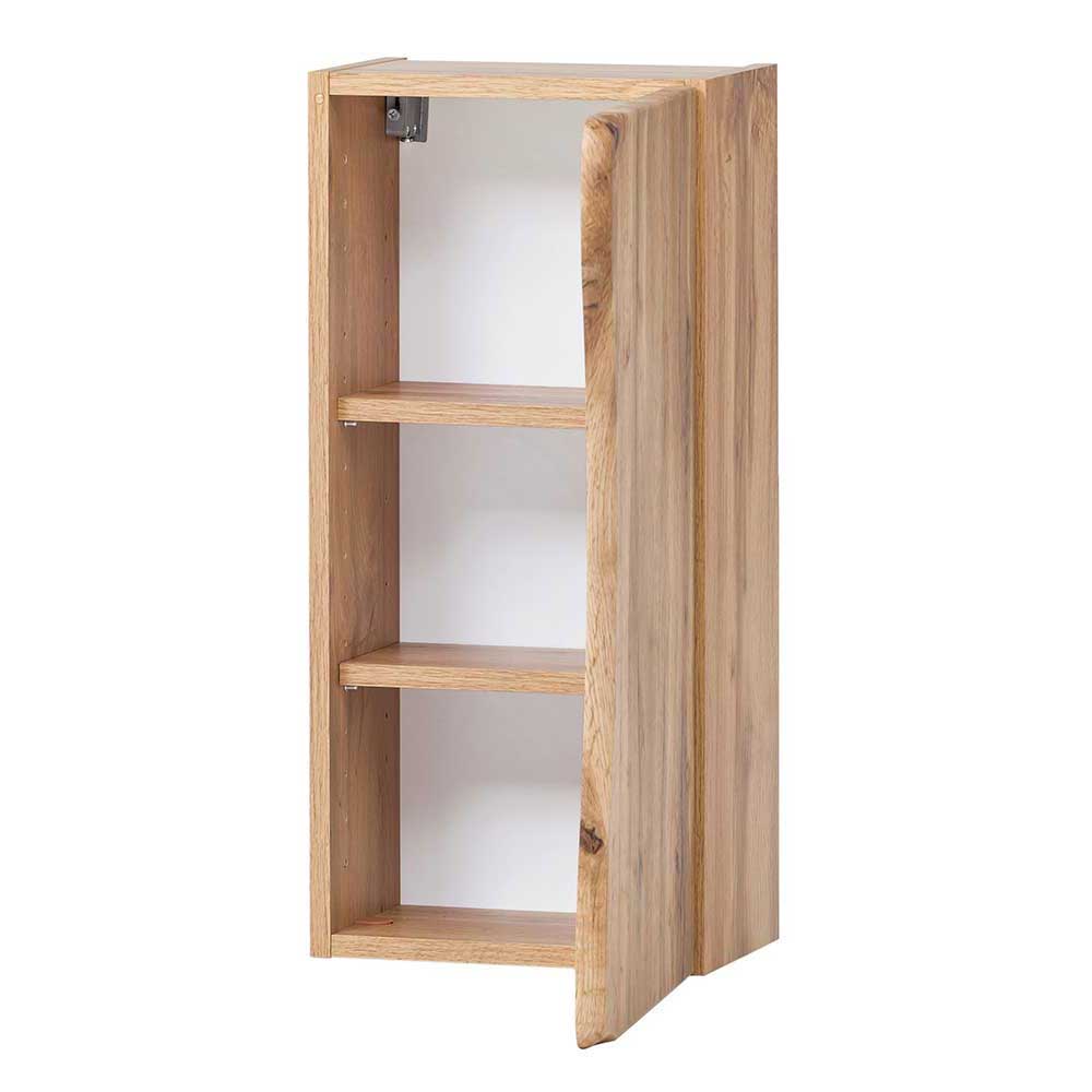 Holz Nachbildung Badmöbel mit Baumkante - Tofias (fünfteilig)