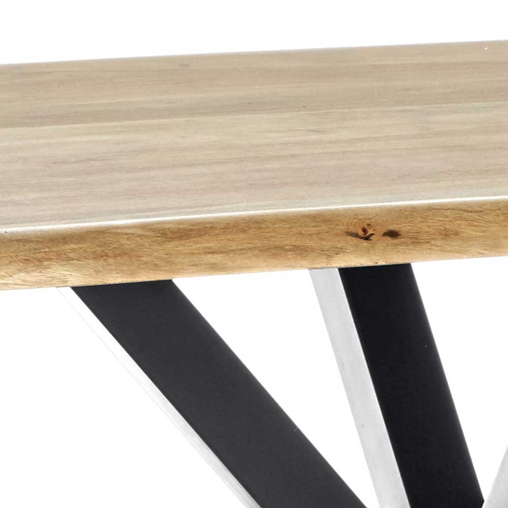 3 Größen Esszimmer Tisch mit Baumkante Akazie - Fornax