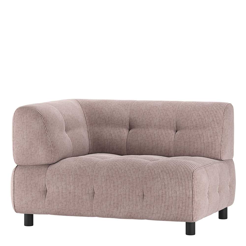Moderne System-Couch Ecke in Mauve - Samorah