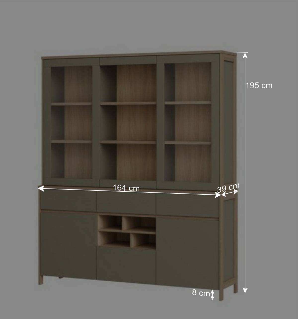Buffetschrank in Eukalyptus und Eiche Optik - Promo