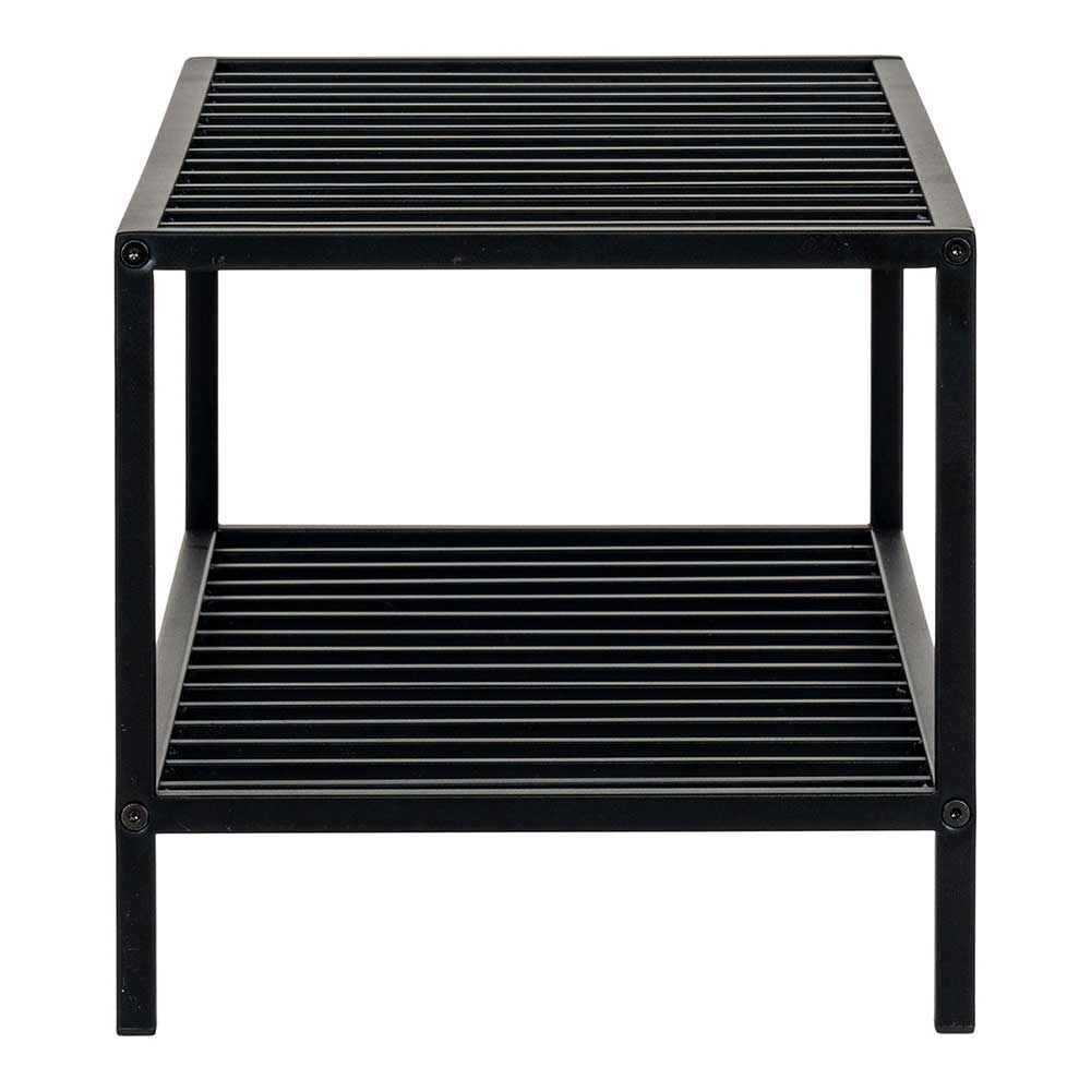 79x32x34 Metall Schuhbank in Schwarz - Esbessa