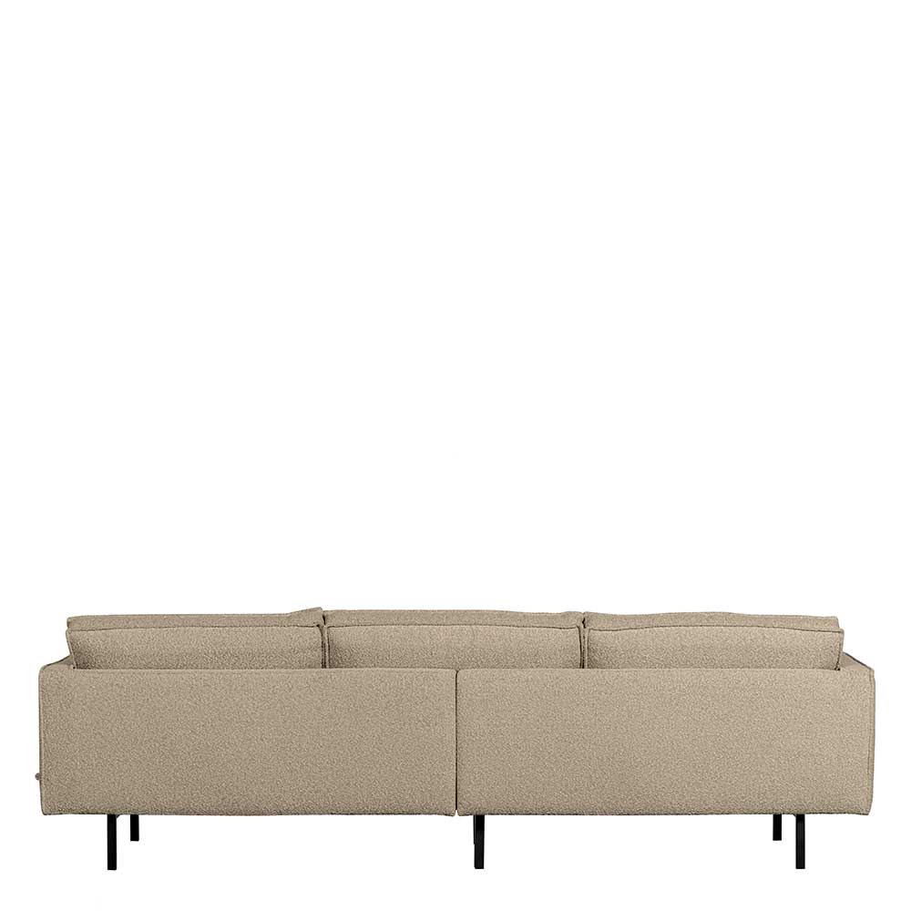 Dreisitzer Couch aus Boucle in Beige - Glamoure