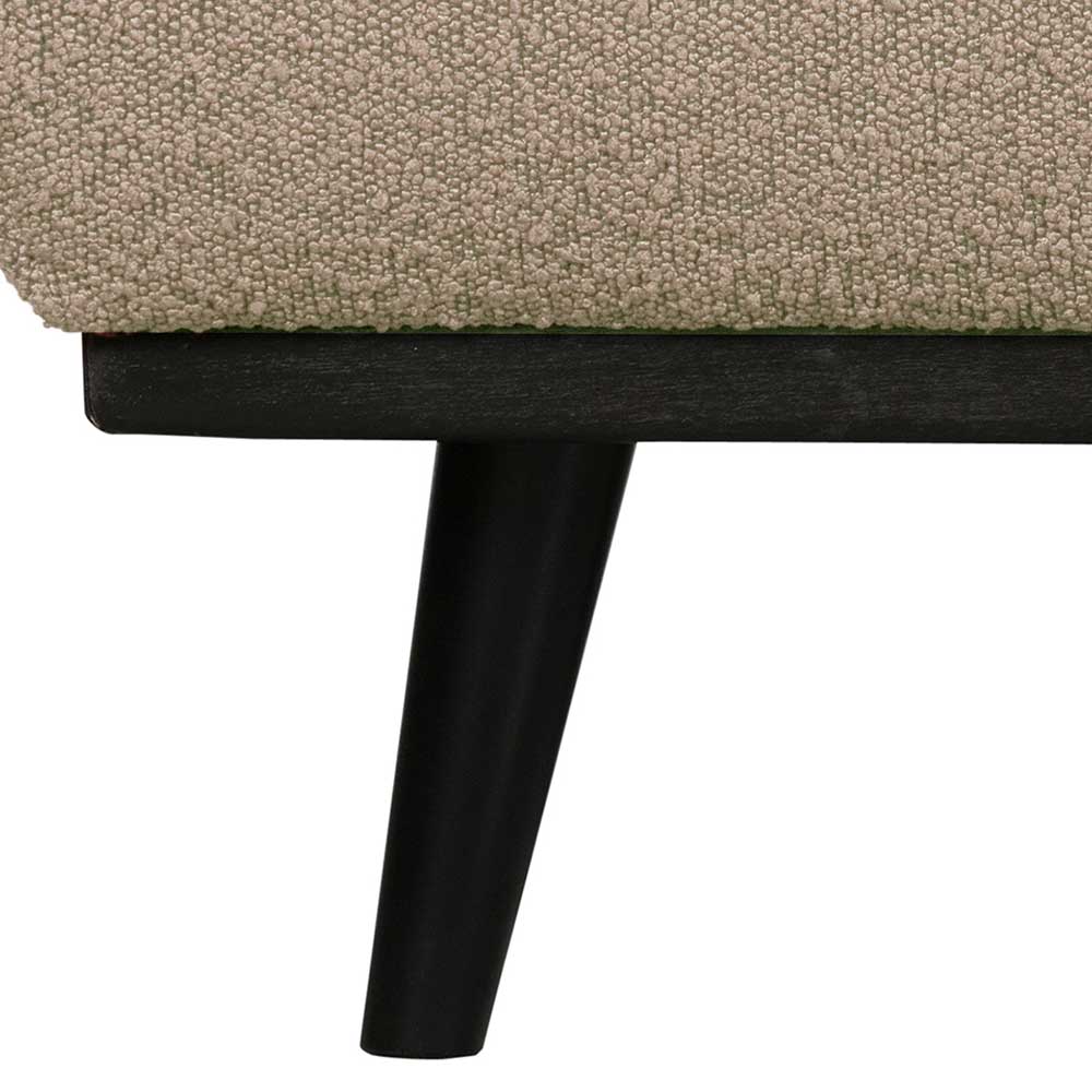 80x40x55 Hocker in Beige Bezug aus Boucle - Ryona