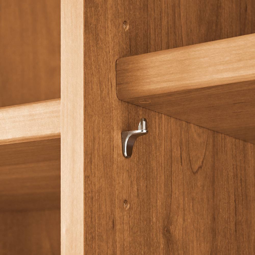 7-türiger Kleiderschrank in Weiß Glas - Dilacco