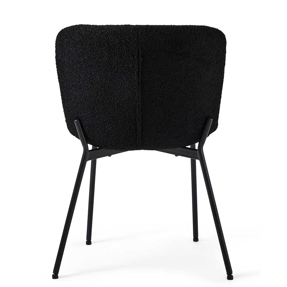 Esszimmer Polsterstuhl in Schwarz - Caleena (2er Set)