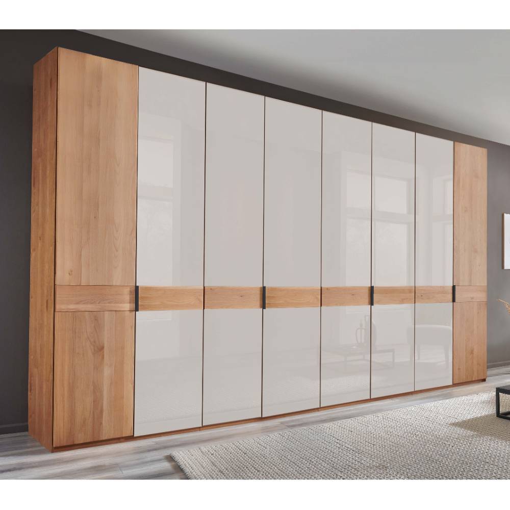 236 cm hoher Schlafzimmerschrank teilmassiv - Dilacco