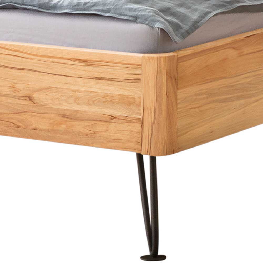 Doppelbett Gestell aus Wildbuche massiv - Hulius