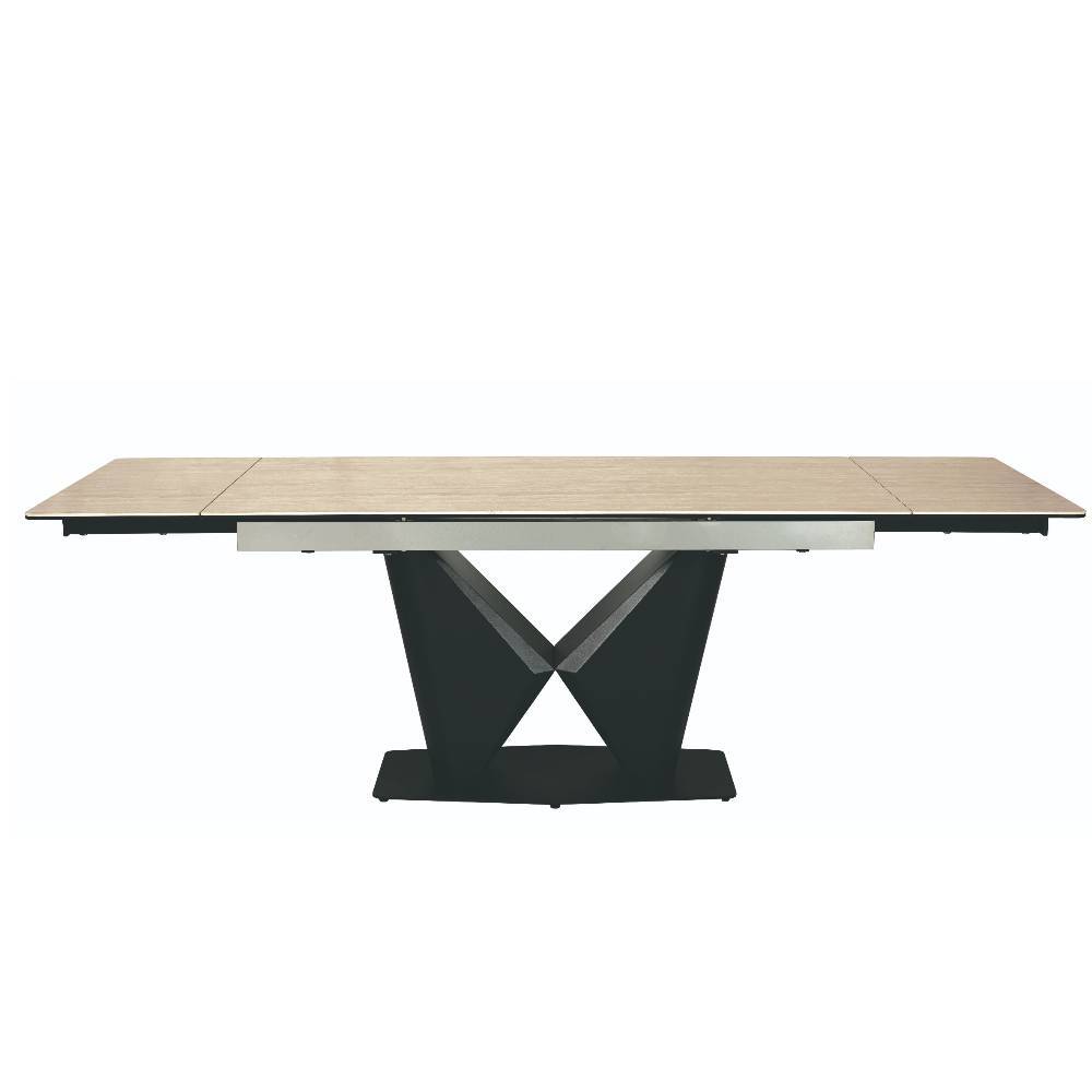 Design Ausziehtisch mit X-Säulengestell - Katell