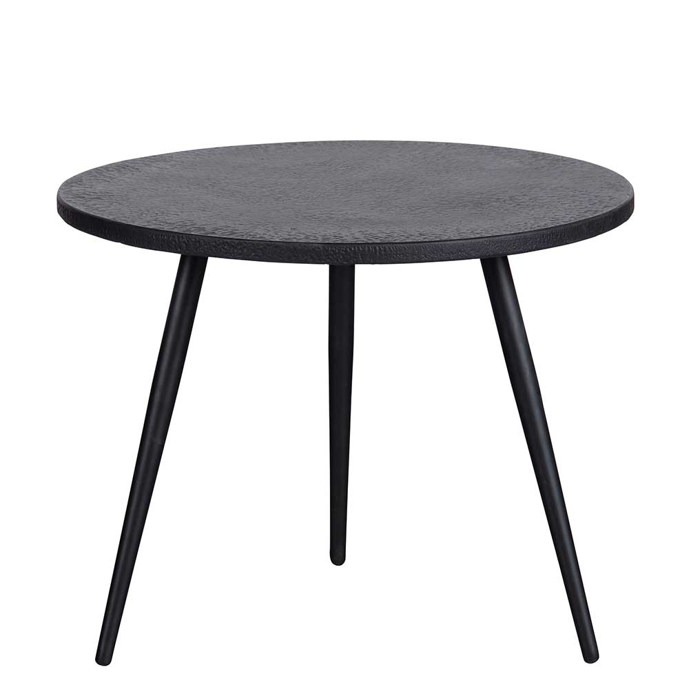 Schwarze Beistelltische modern - Toprino (zweiteilig)