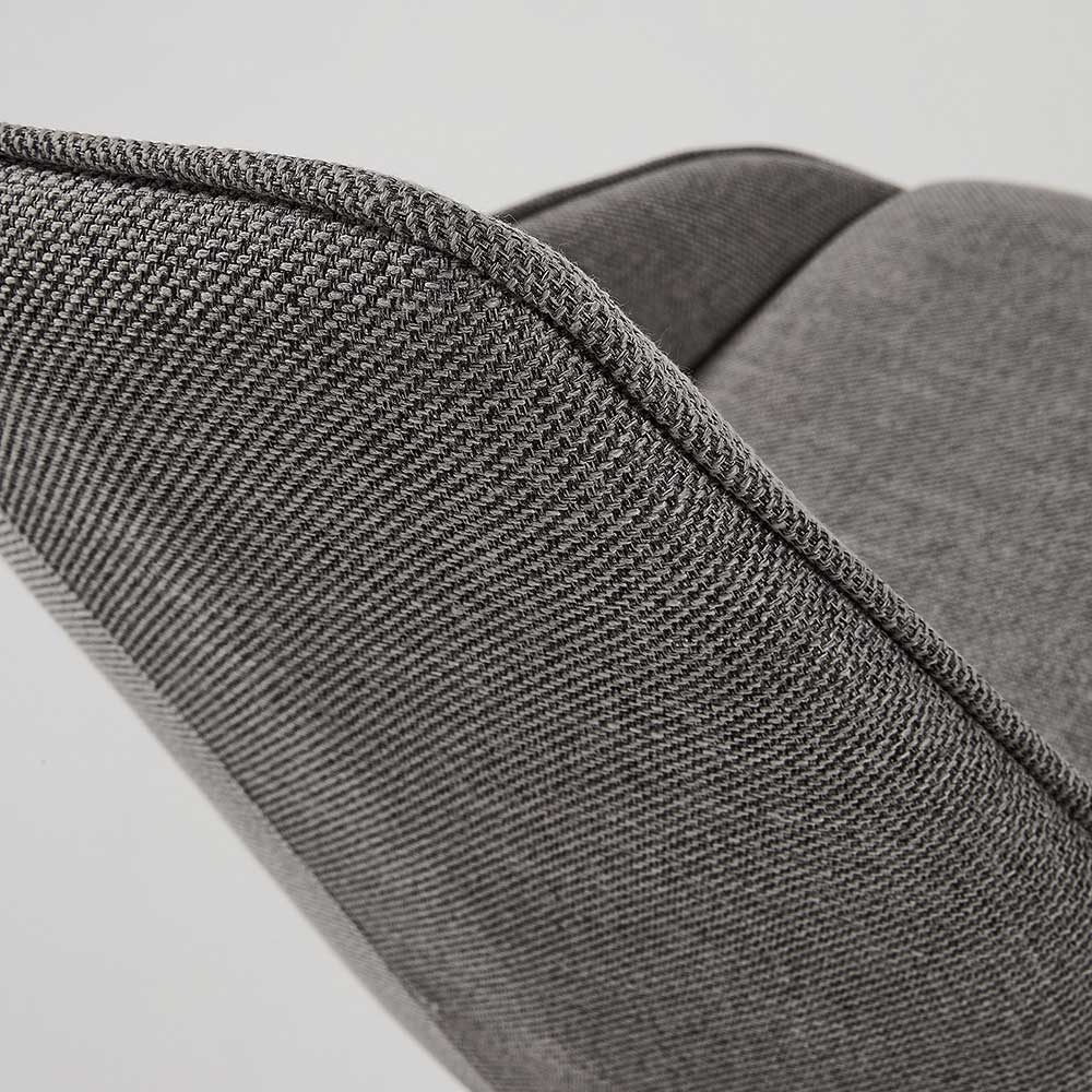 Moderne Schalensitz Stühle in Grau - Runina (2er Set)