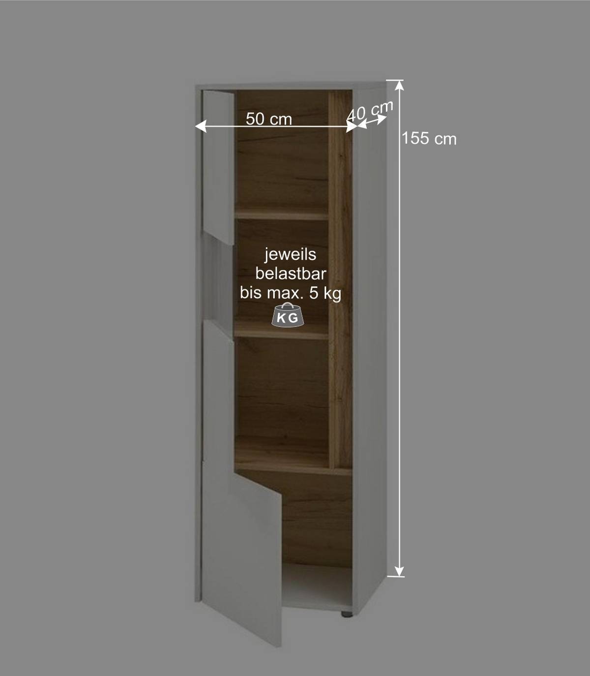 Wohnmöbel Programm 400 cm breit - Nonessia (fünfteilig)