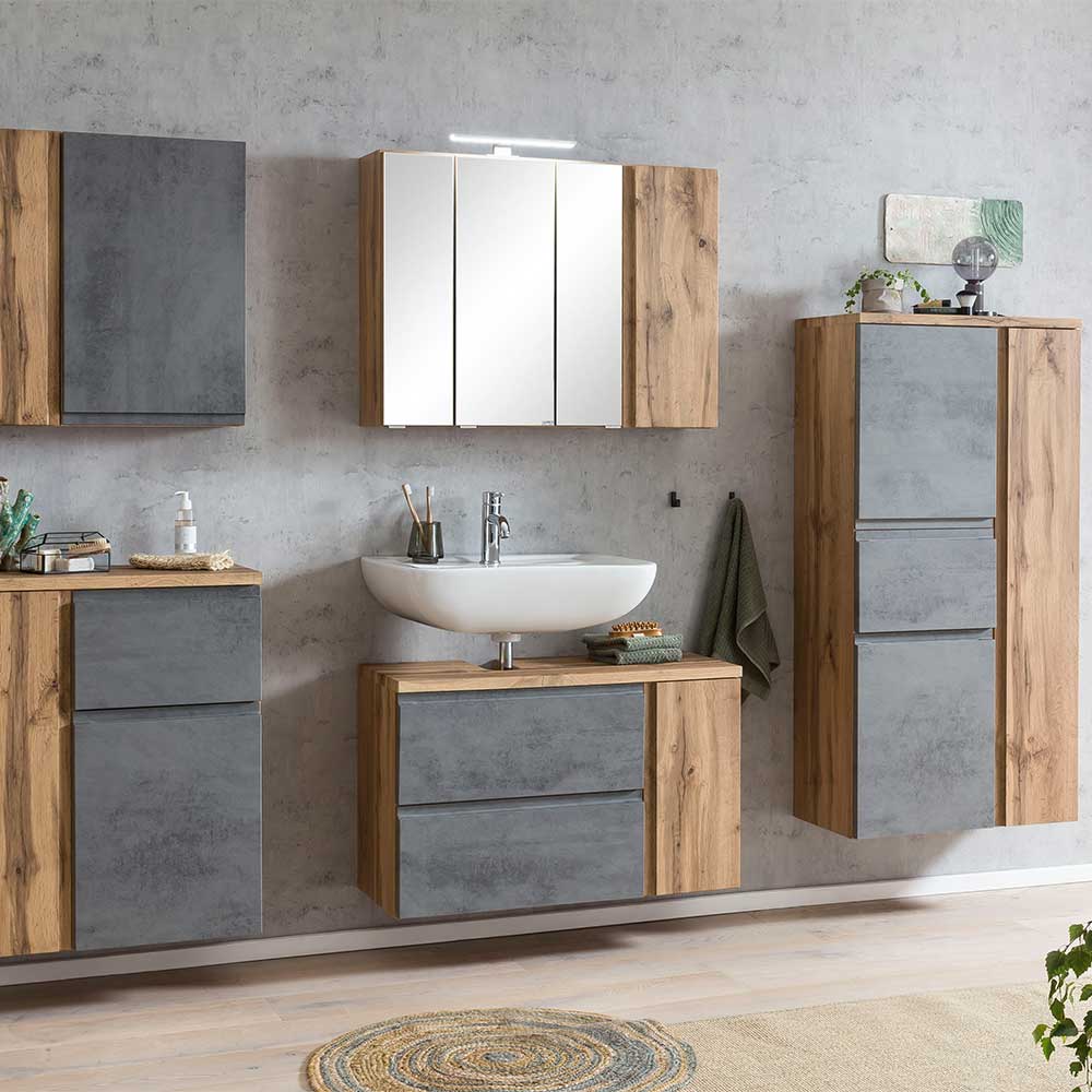 Waschbecken Badezimmerschrank stehend oder hängend - Mia