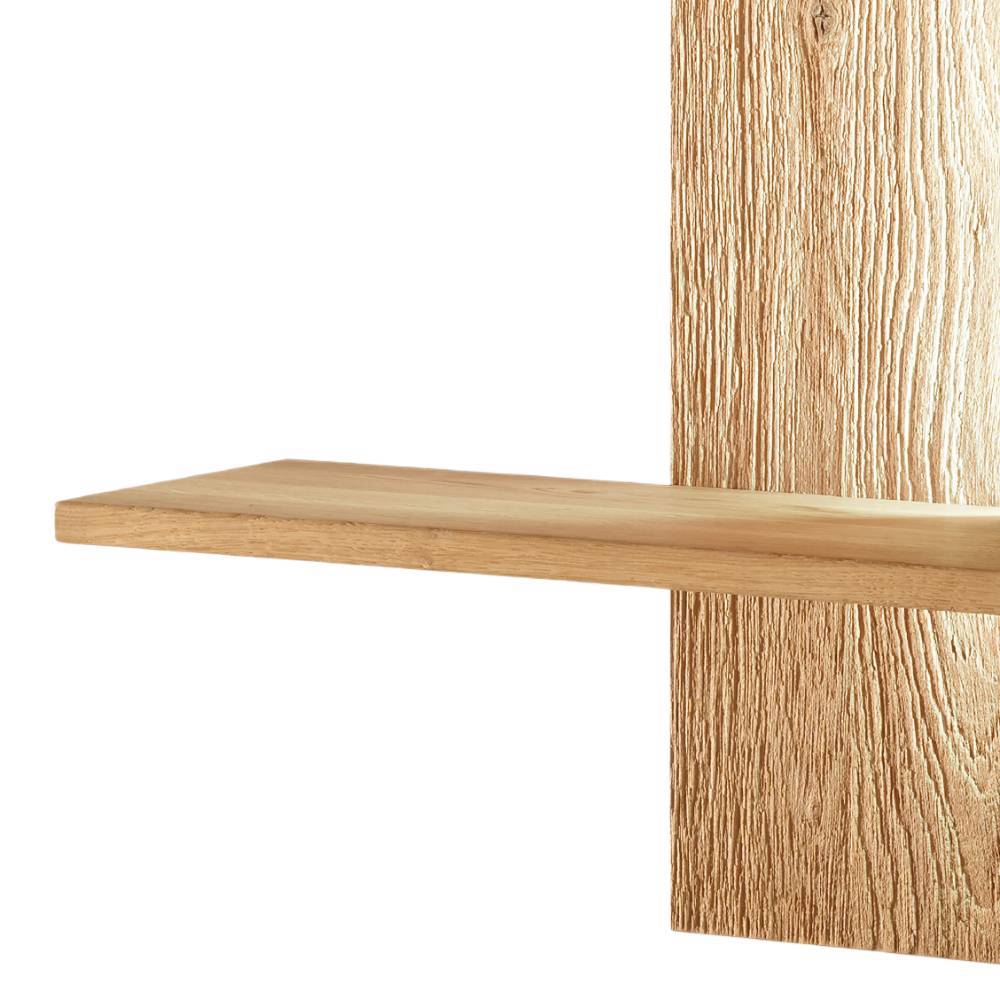 Design-Wandregal aus Wildeiche Massivholz - Ribadon