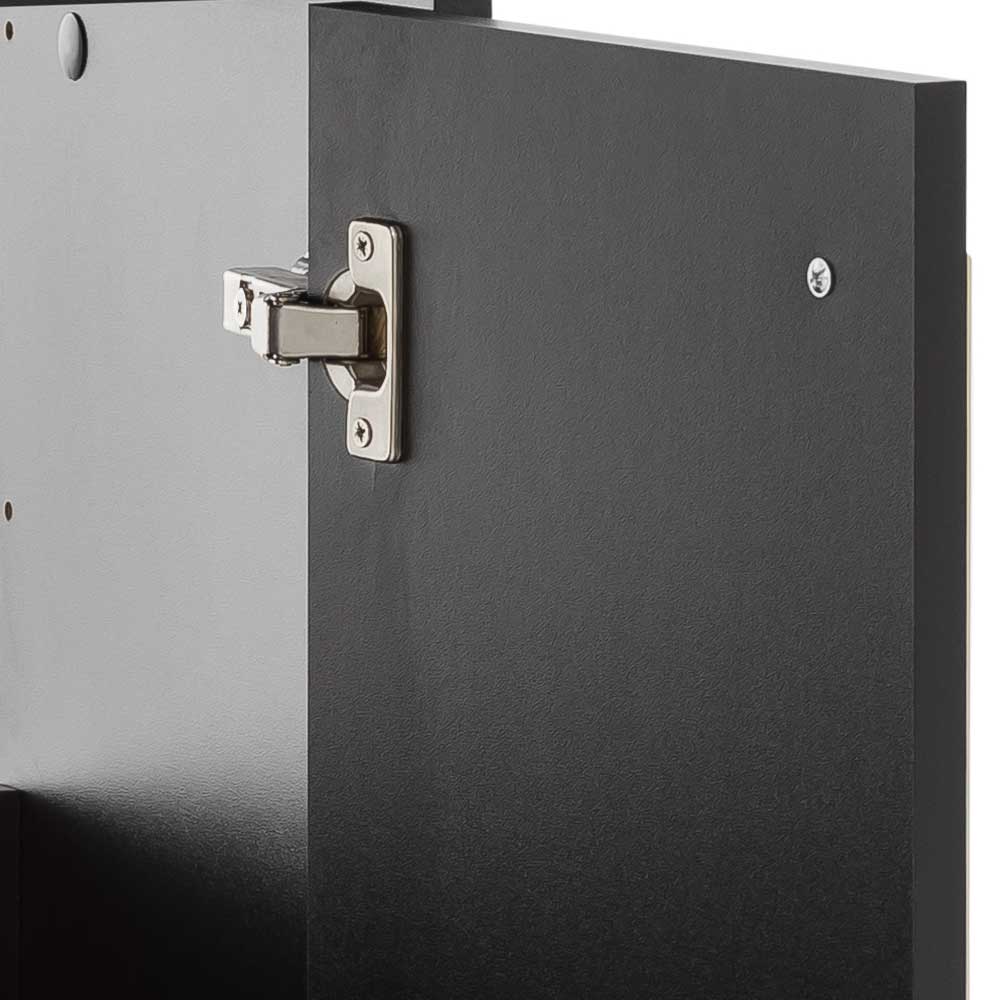 Waschbeckenunterschrank in Schwarz & Gold - Vulcanisa