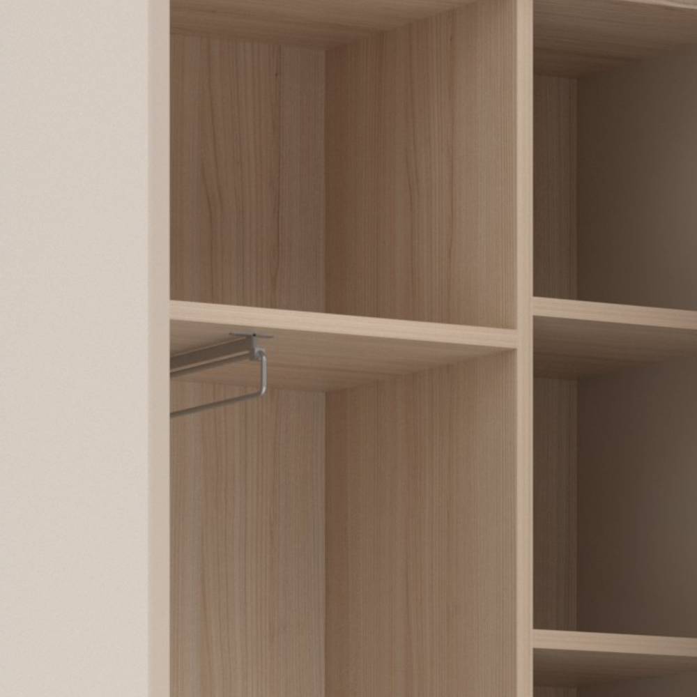 Dielenschrank in Hellgrau und Eiche Hell - Rovigo