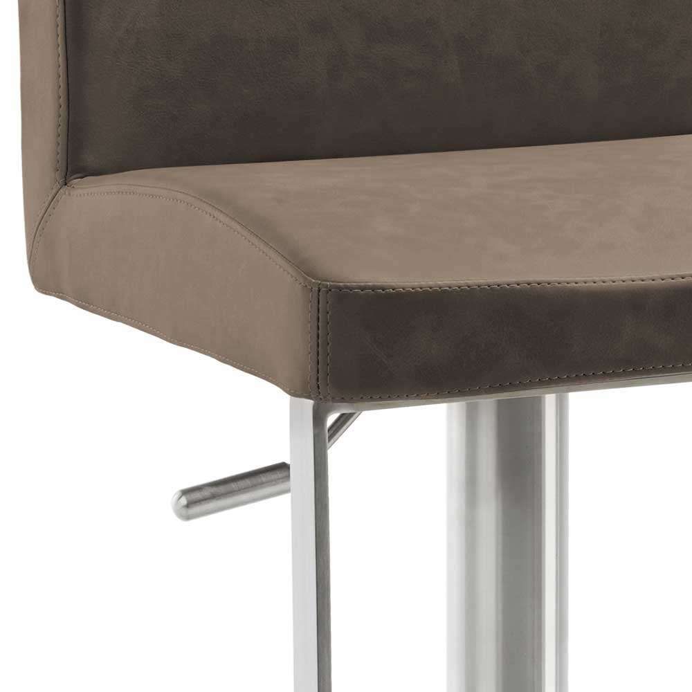 Brauner Barstuhl im modernen Design - Litium