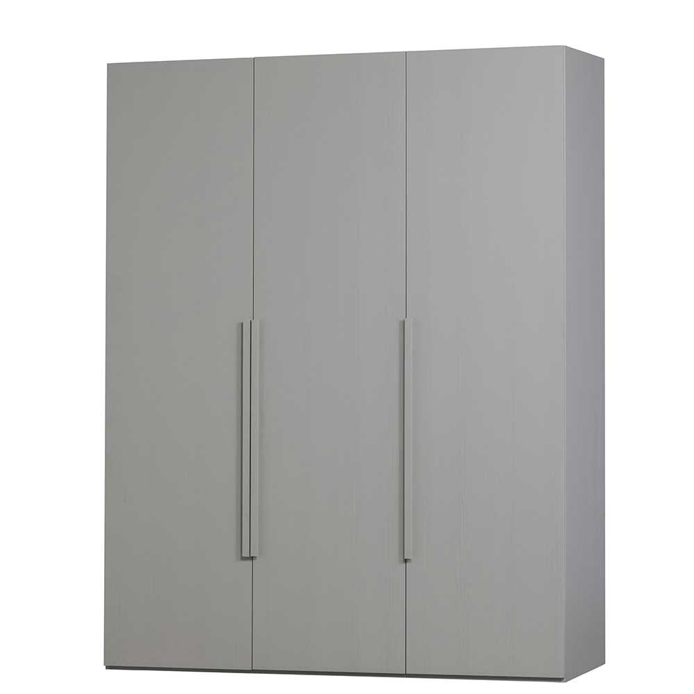 Skandi 3-türiger Schlafzimmerschrank in Grau - Rochella