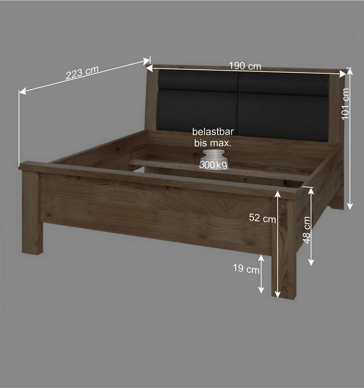 Teilmassives Schlafzimmer Möbelset - Riostar (vierteilig)