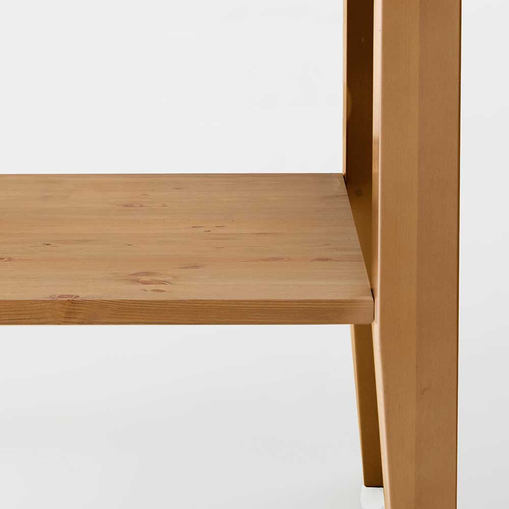 58x79x35 Landhaus Tisch Kommode mit zwei Schubladen - Eshelas