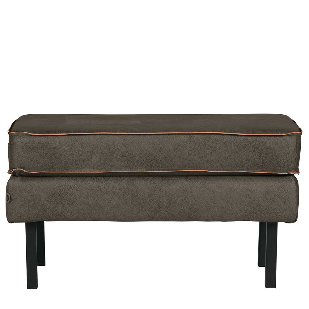 Retro Beistellhocker in Oliv Grün - Laconca