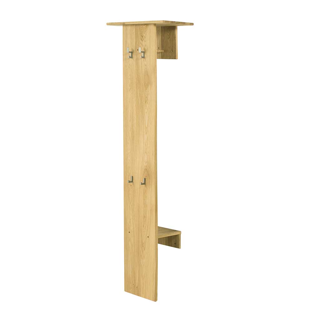 Geölte Holzgarderobe aus Eiche massiv - Avidora