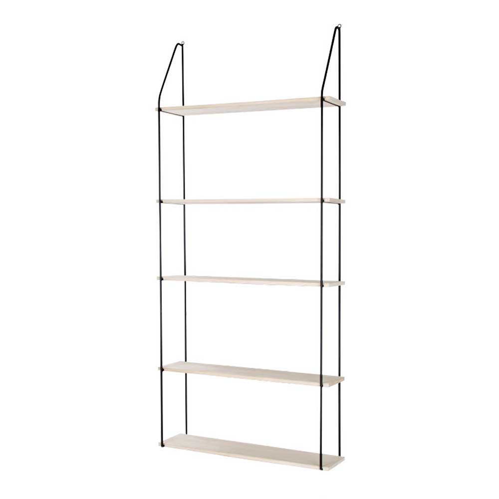 65x145x17 Hängeregal mit fünf Böden - Bridge