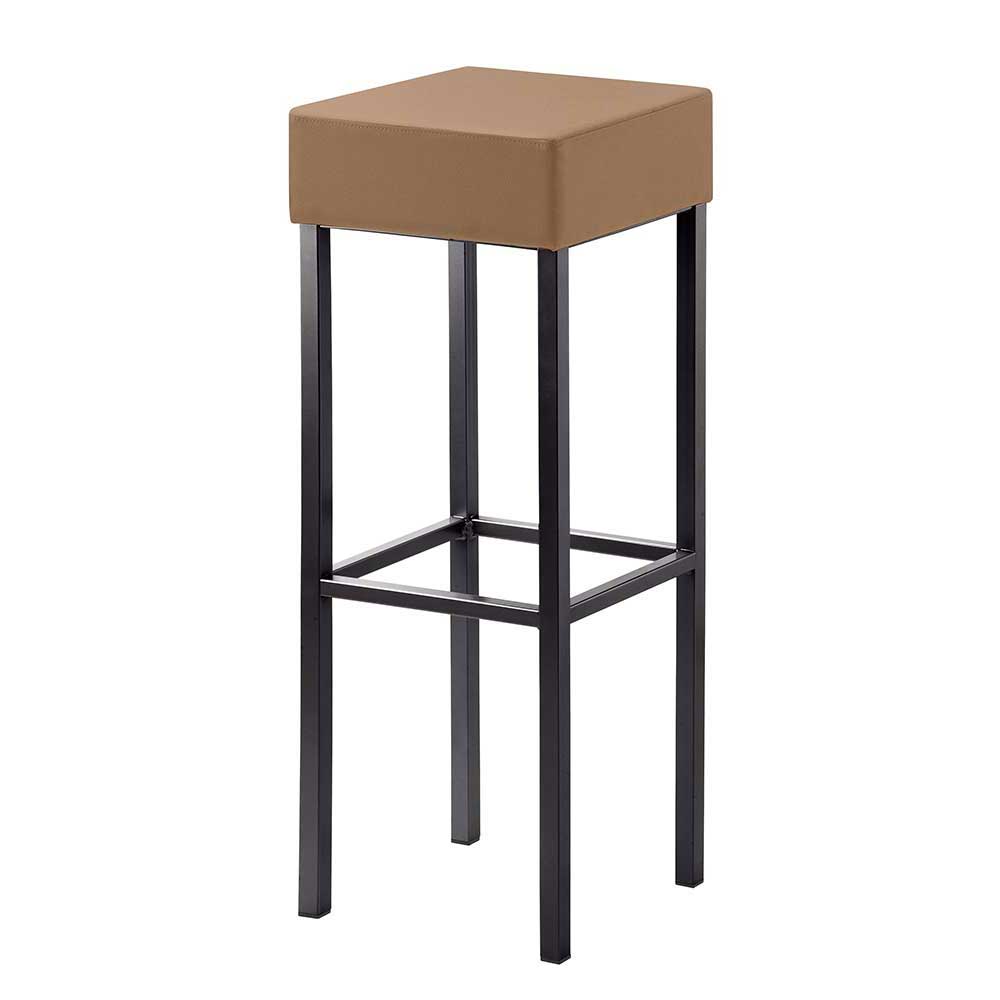 34x34 cm Barhocker in Hellbraun - Masure