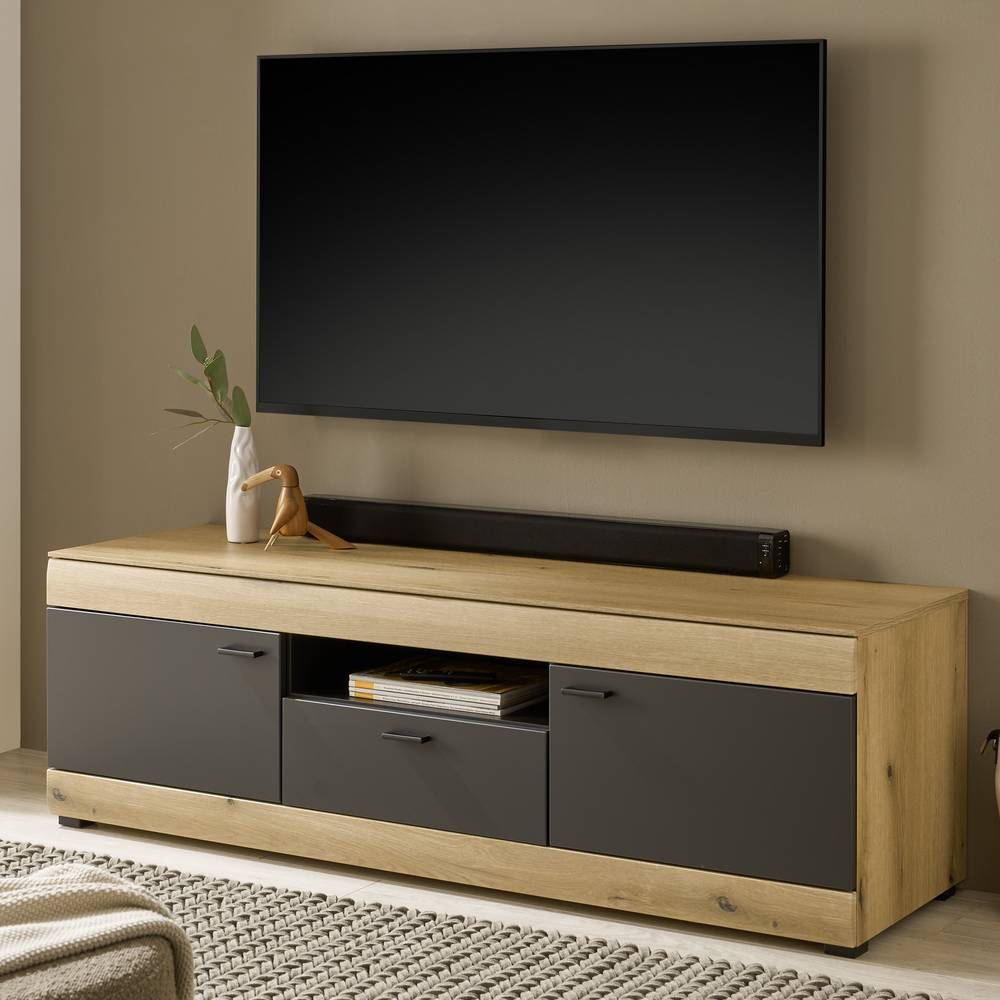 150cm breites TV-Board in Eiche Holzoptik - Addara
