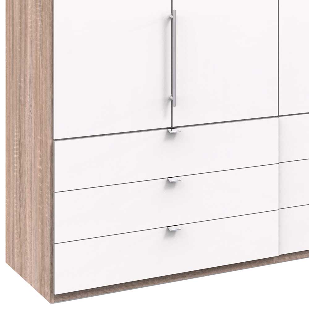 Kombi Schlafzimmerschrank mit neun Schubladen - Vaclyn