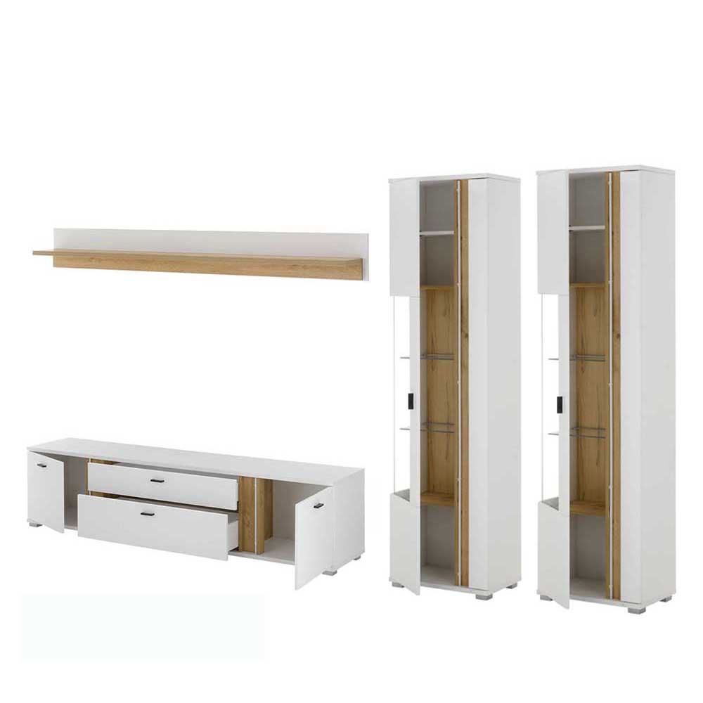 Wohnzimmer Schränke und Wandboard - Racelyn (vierteilig)