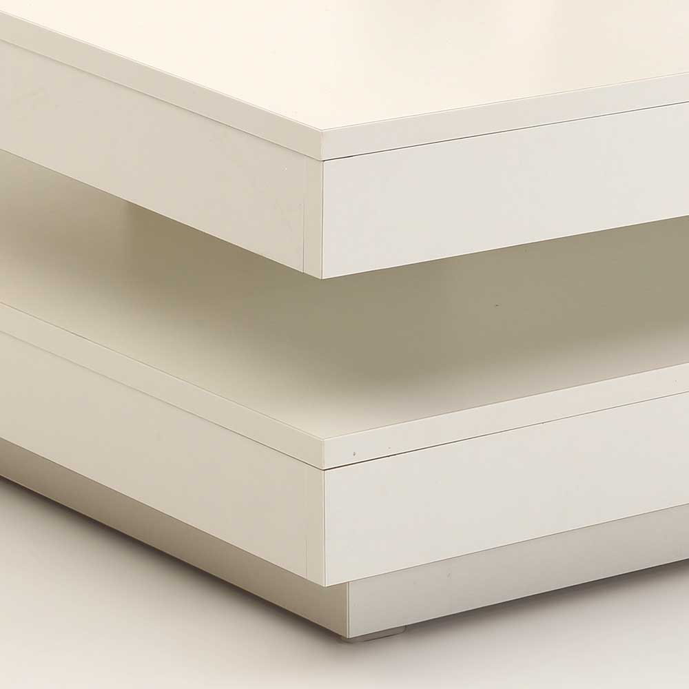 Quadrat Sofatisch mit Tischplatte drehbar - Jannos