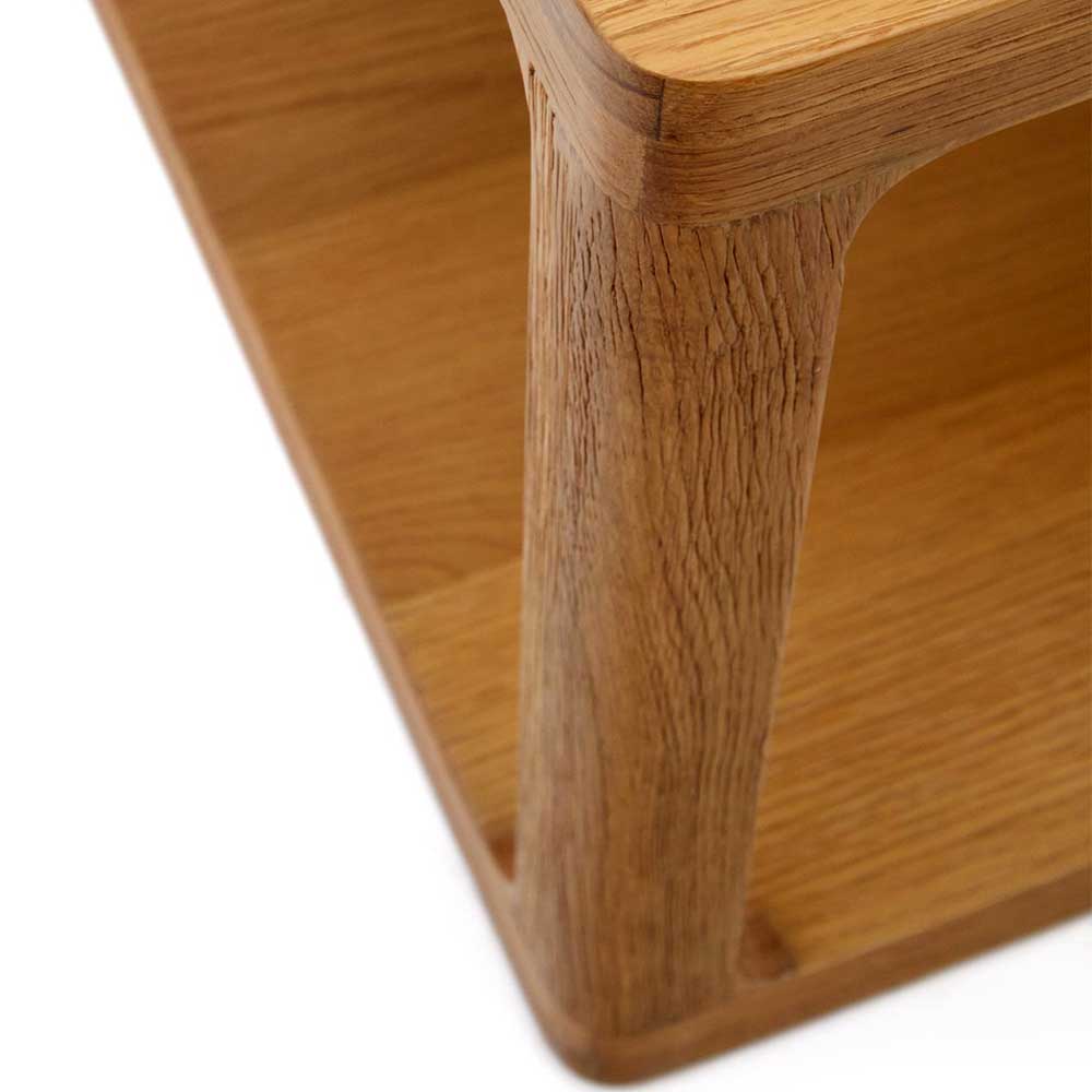 Design Couchtisch in Eiche teilmassiv - Mercana