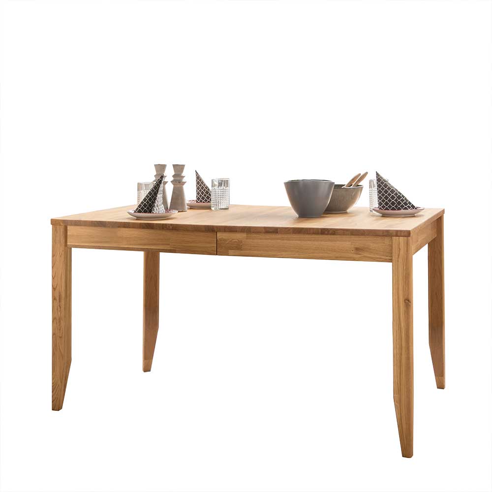 140x90 cm Holztisch aus Eiche geölt - Teano