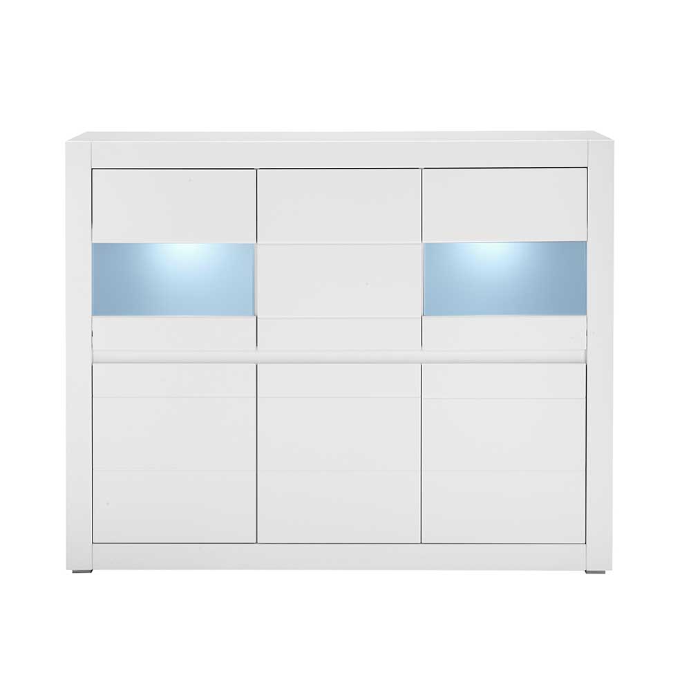 Wohnzimmerschrank mit Glaseinsätzen - Ilana