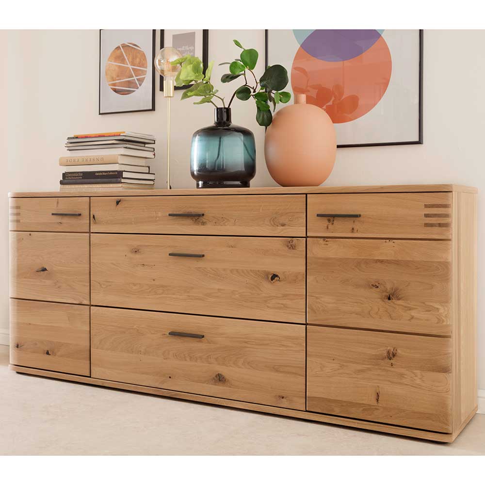 180x78x44 Sideboard mit Furnier Eiche Bianco - Crupean