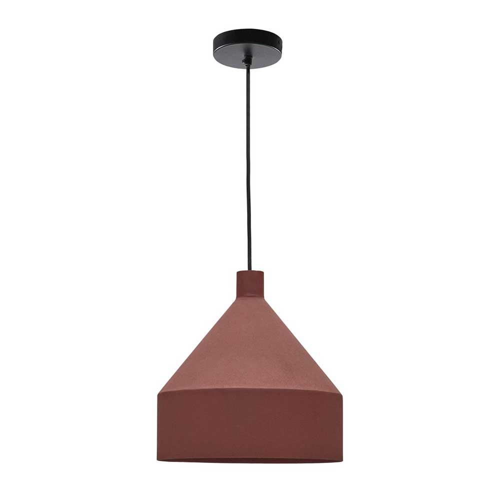 Hängeleuchte in Terracotta Metall - Kerbea