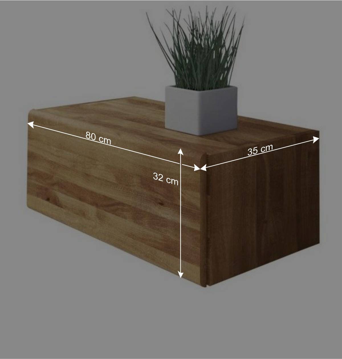 Wohnzimmer Hängeschrank Vaskov mit Klappe