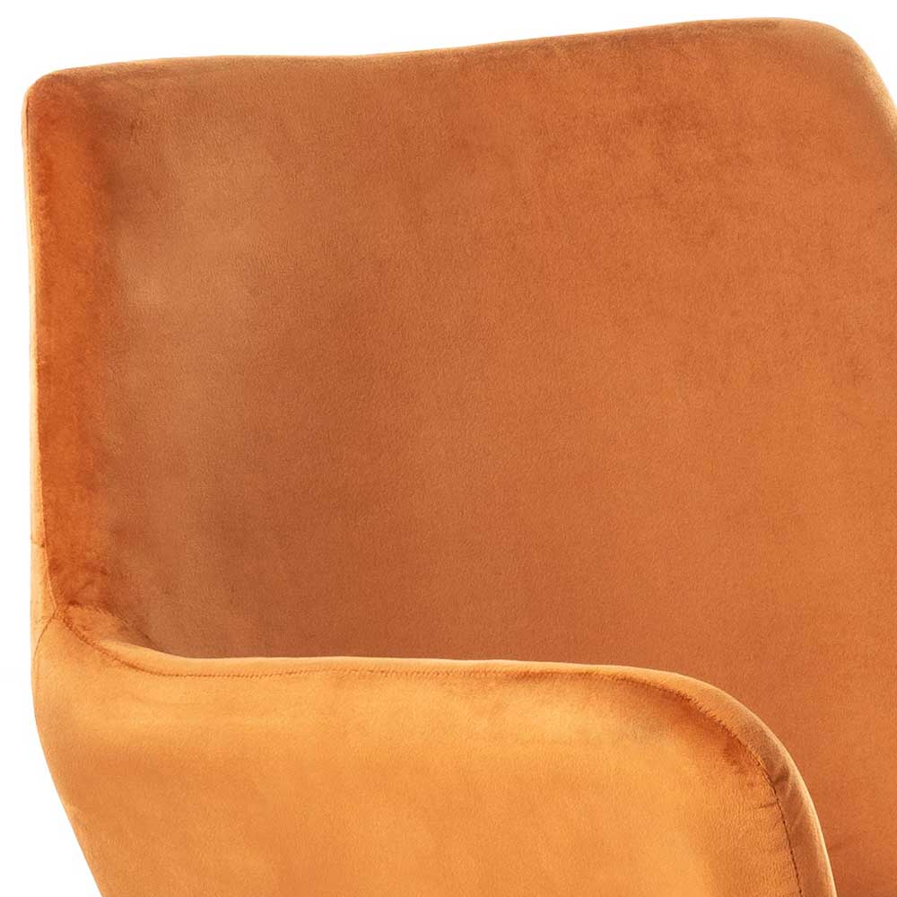 Design Samtsessel in Orange - Ofrael