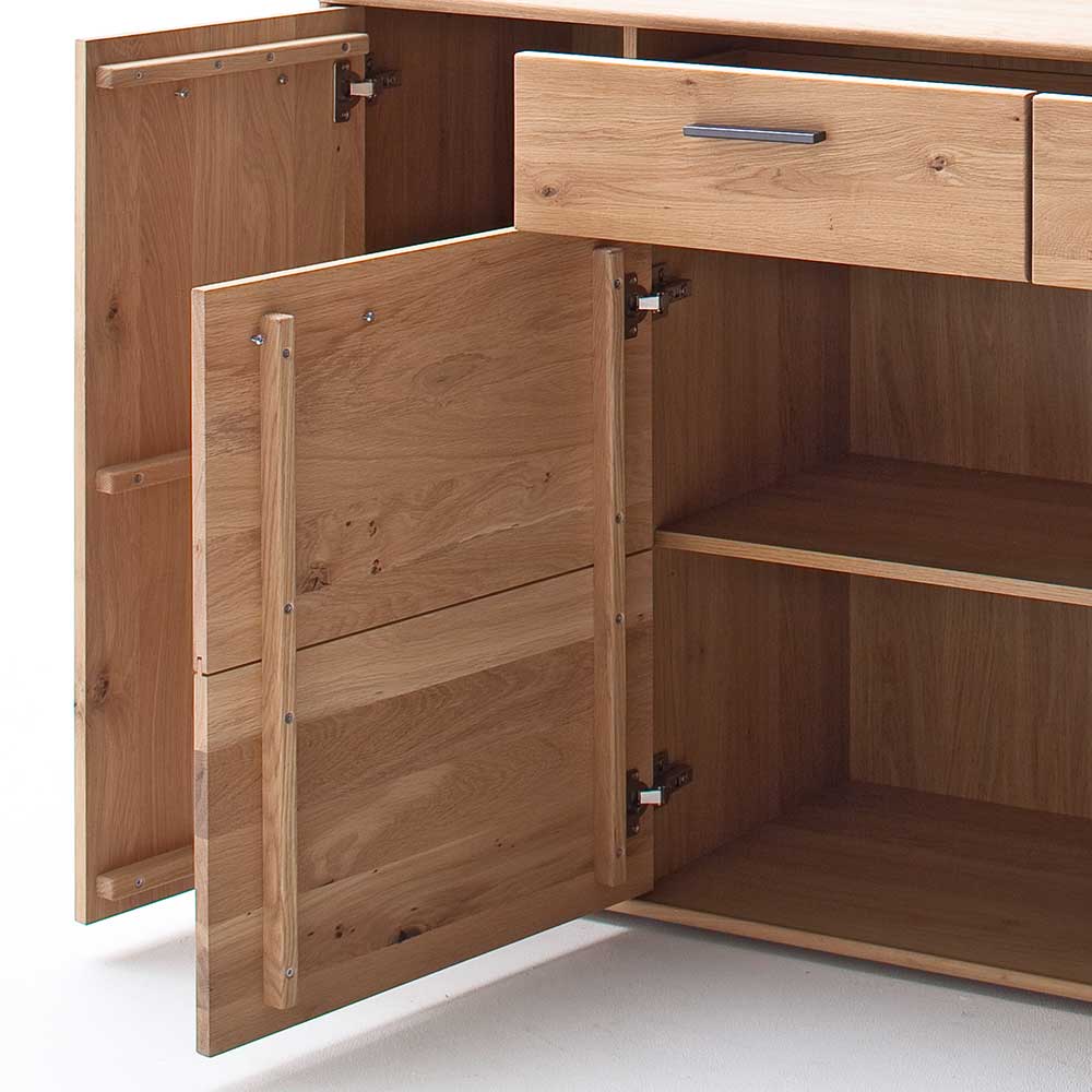 184x90x44 Eiche Anrichte mit vier Türen - Assela