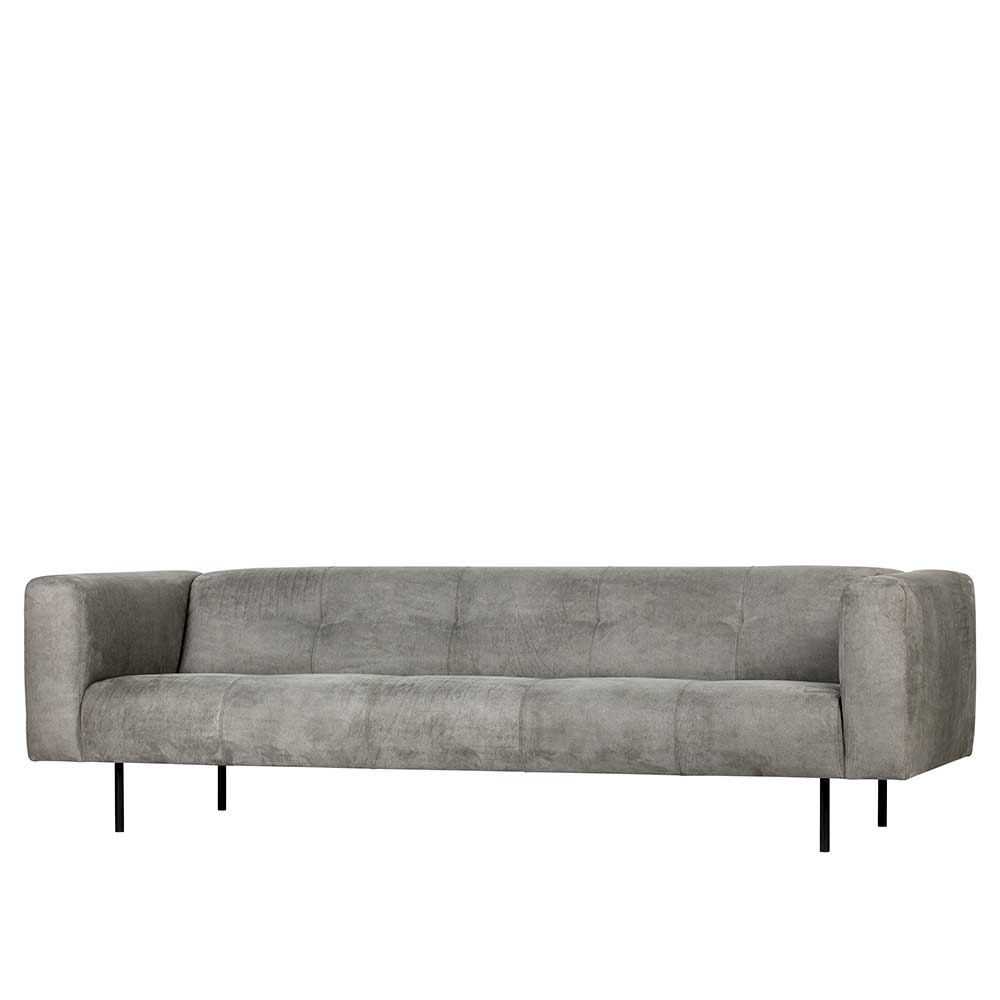 250 cm breites 4-Sitzer Sofa in Grau - Kanellas