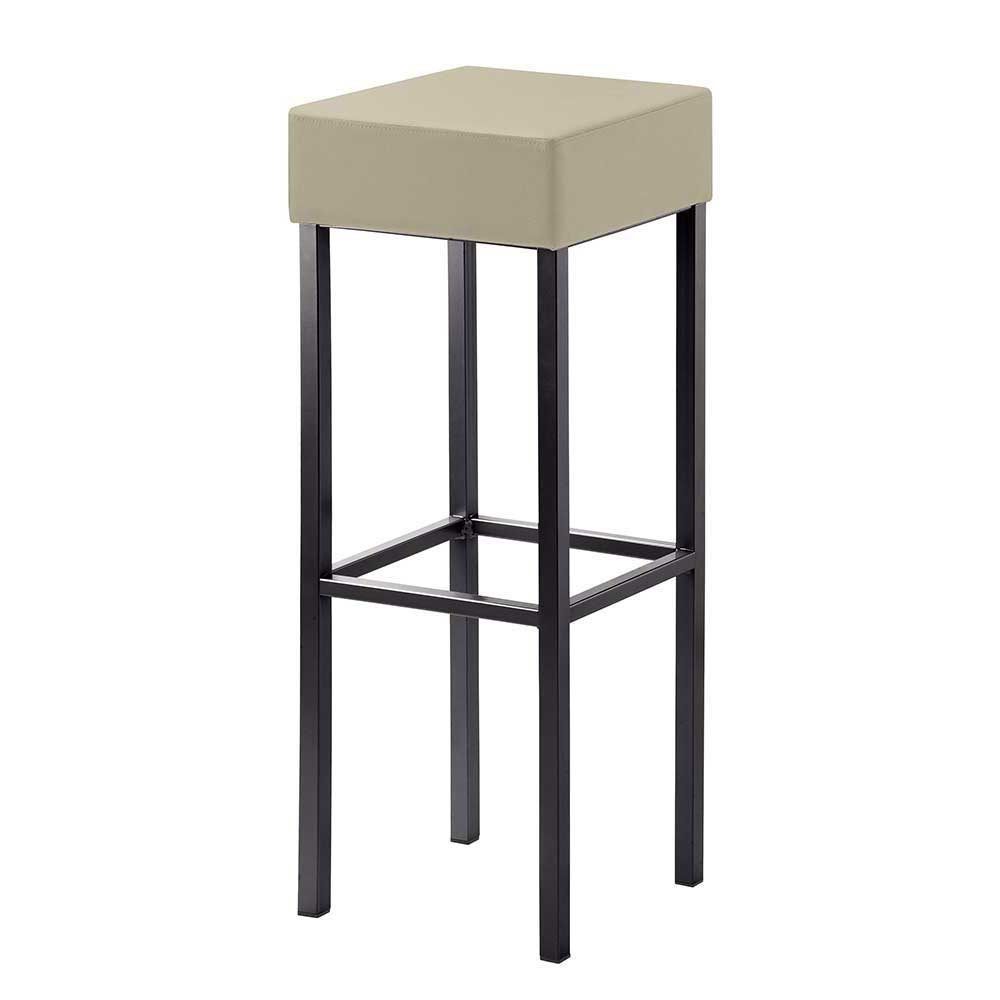 Tresenhocker in Taupe & Schwarz - Usseaux
