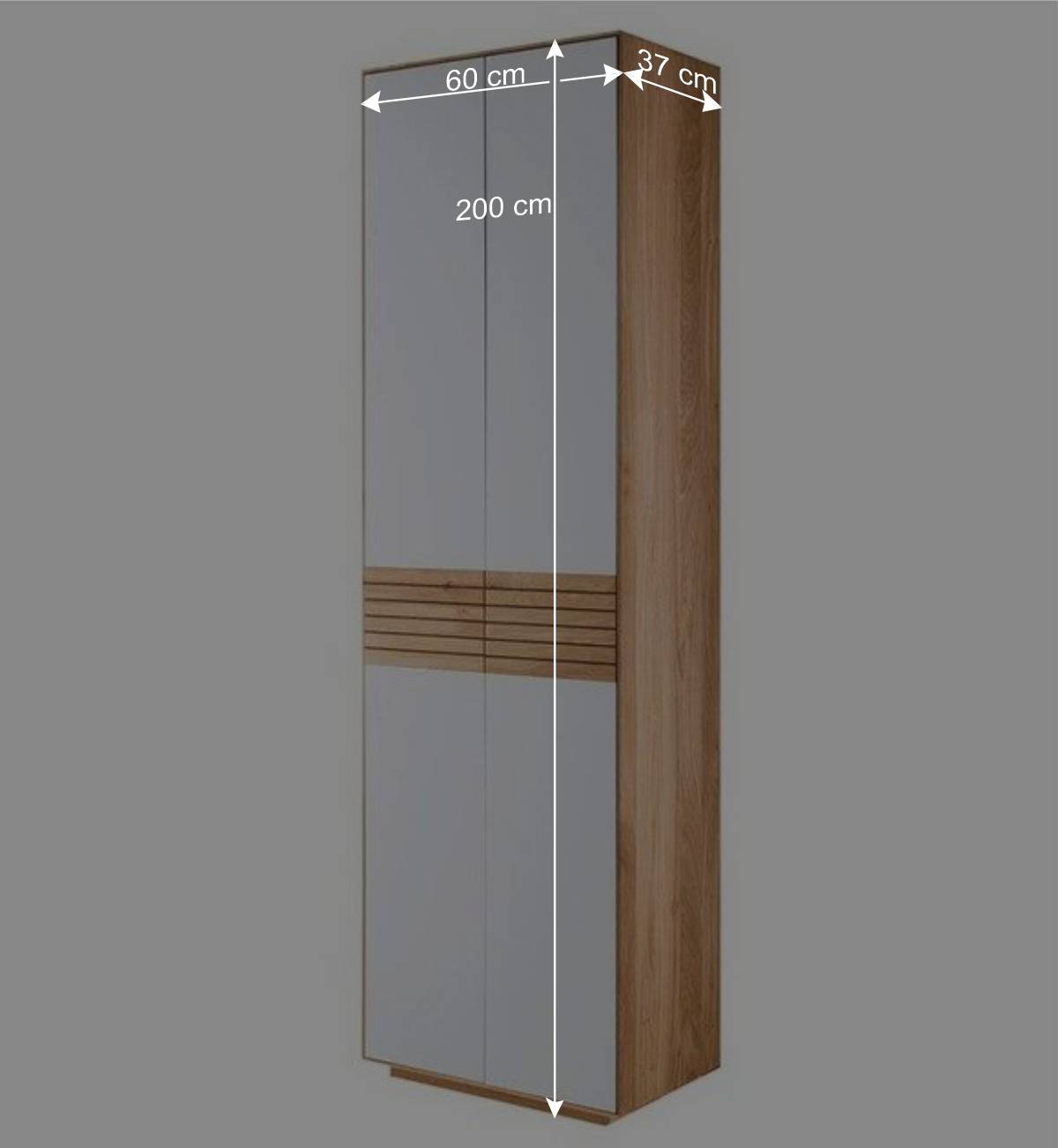 Garderobenschrank aus Asteiche Massivholz - Zonga