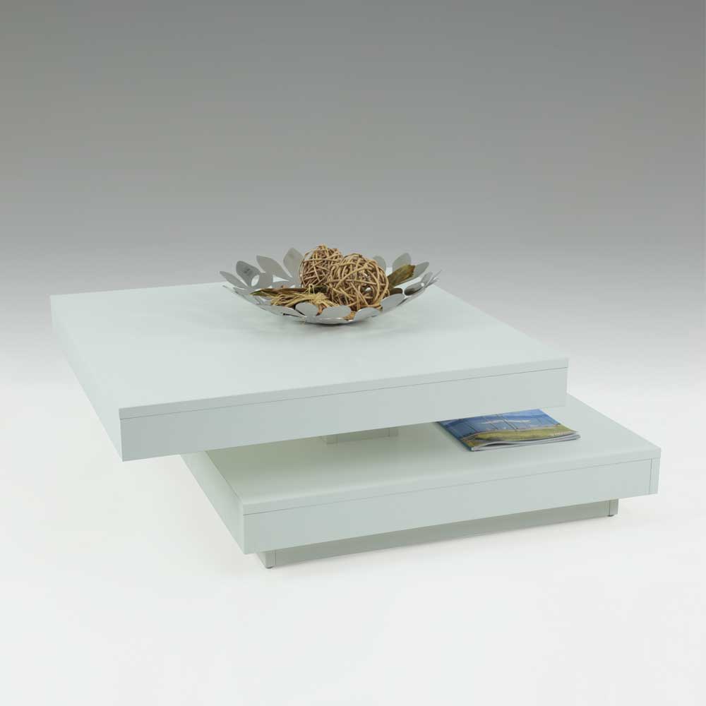 78x78cm Couchtisch mit drehbarer Platte - Venisago