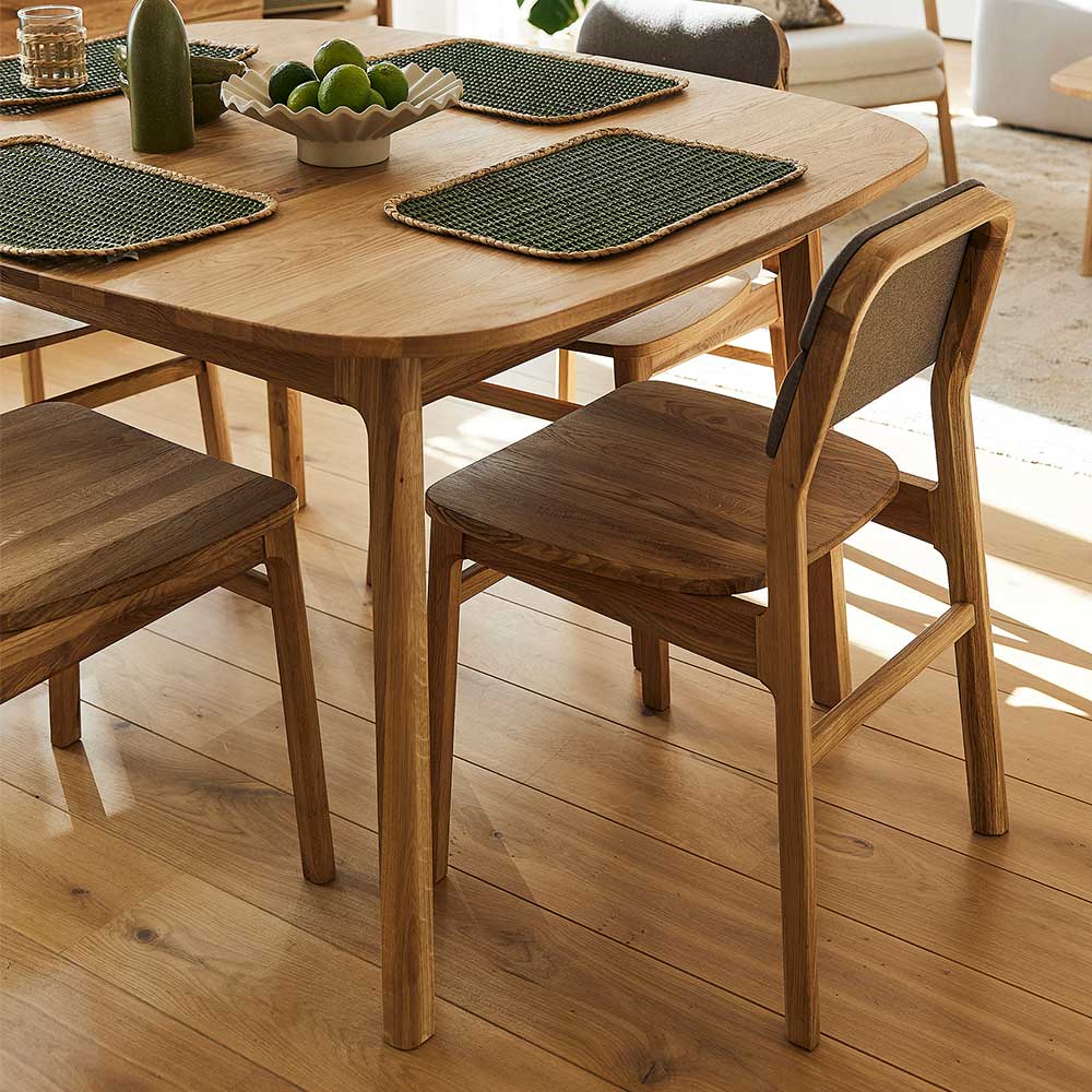 Wildeiche Tisch - 90 cm tief - Laida
