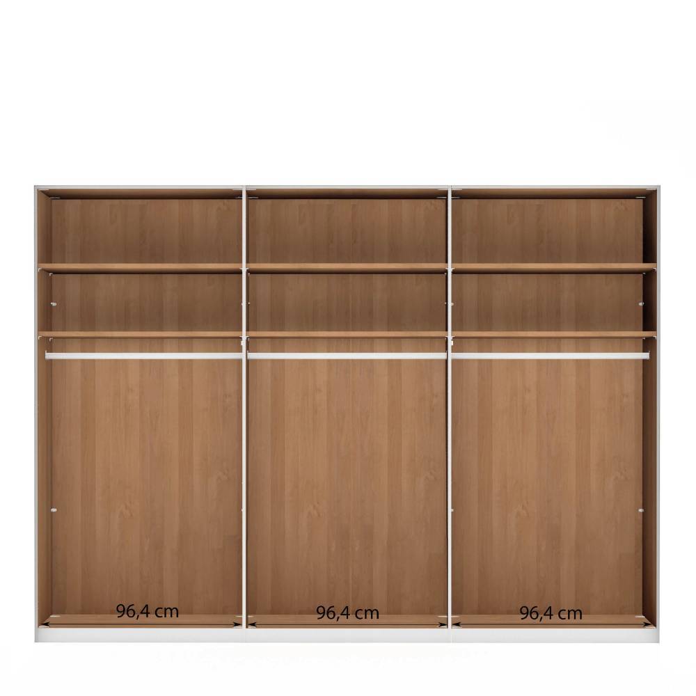 6-türiger Kleiderschrank in Erle teilmassiv - Murray